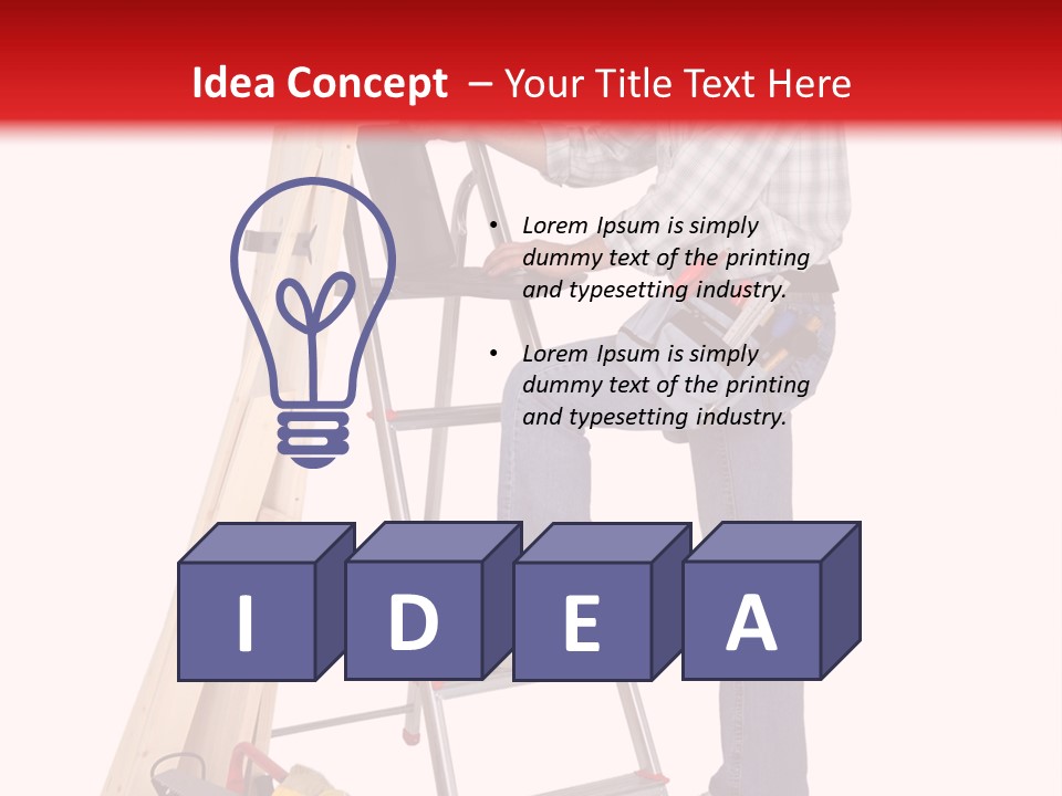 Caucasian Work Indoors PowerPoint Template