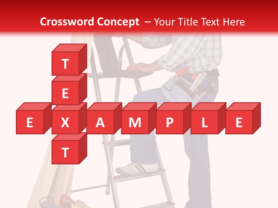 Caucasian Work Indoors PowerPoint Template