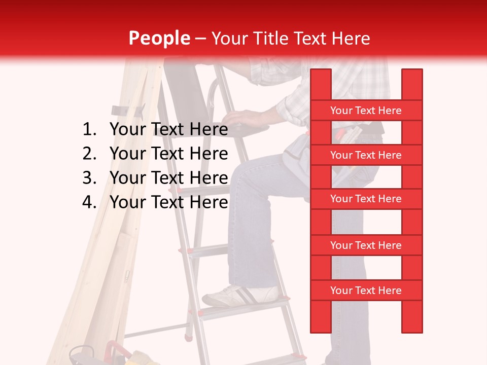 Caucasian Work Indoors PowerPoint Template