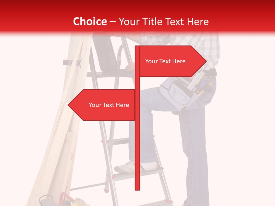 Caucasian Work Indoors PowerPoint Template