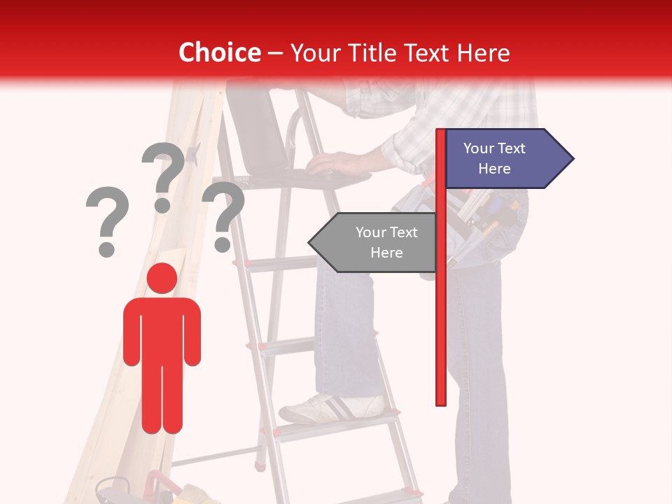 Caucasian Work Indoors PowerPoint Template