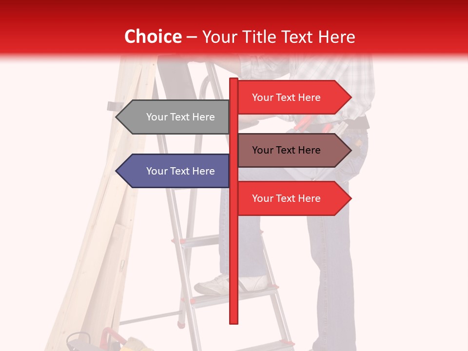 Caucasian Work Indoors PowerPoint Template