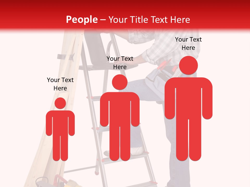 Caucasian Work Indoors PowerPoint Template