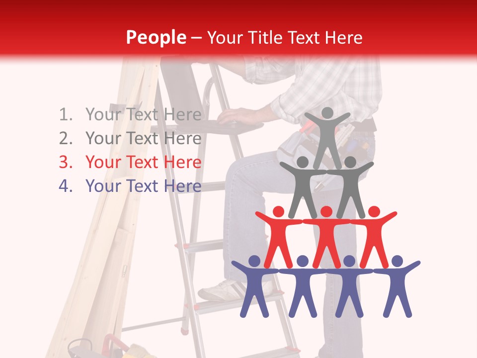 Caucasian Work Indoors PowerPoint Template