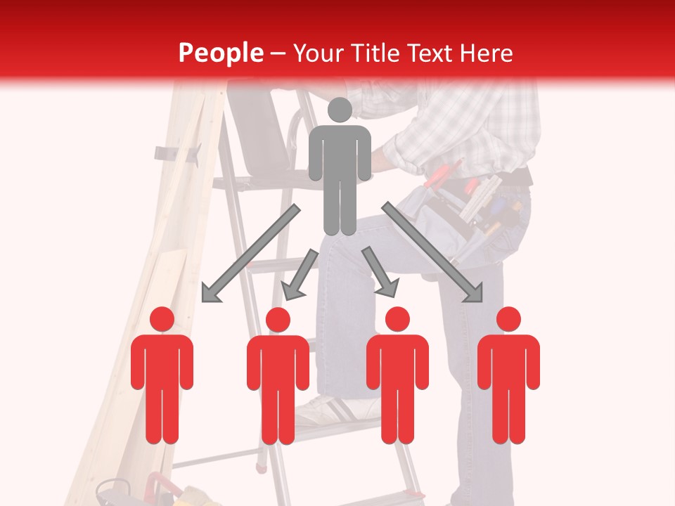 Caucasian Work Indoors PowerPoint Template