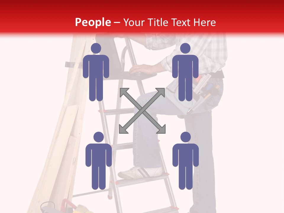 Caucasian Work Indoors PowerPoint Template