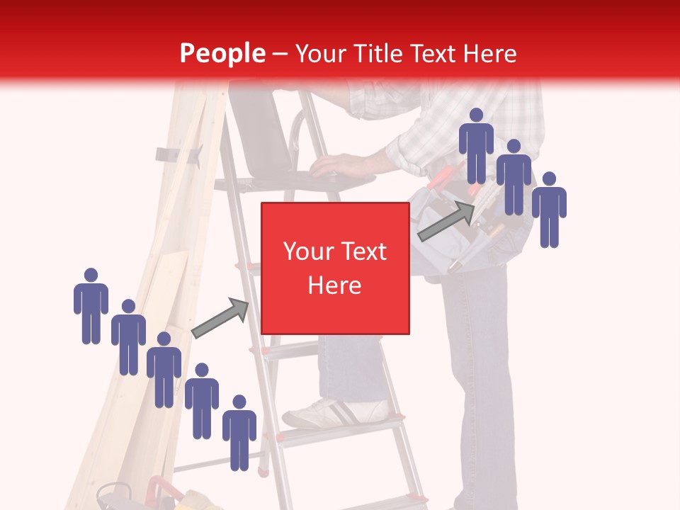 Caucasian Work Indoors PowerPoint Template