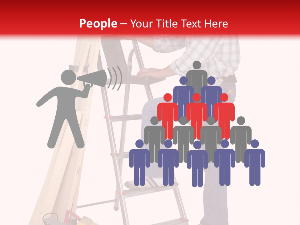 Caucasian Work Indoors PowerPoint Template