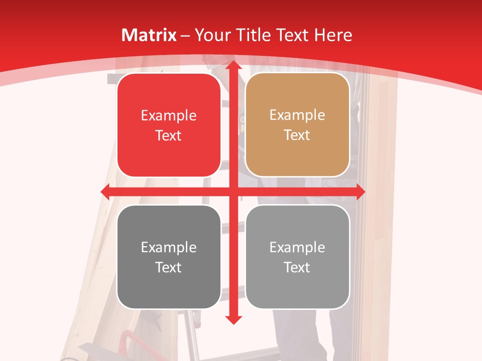 White Pliers Screw PowerPoint Template