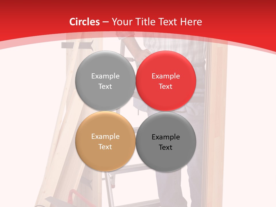 White Pliers Screw PowerPoint Template