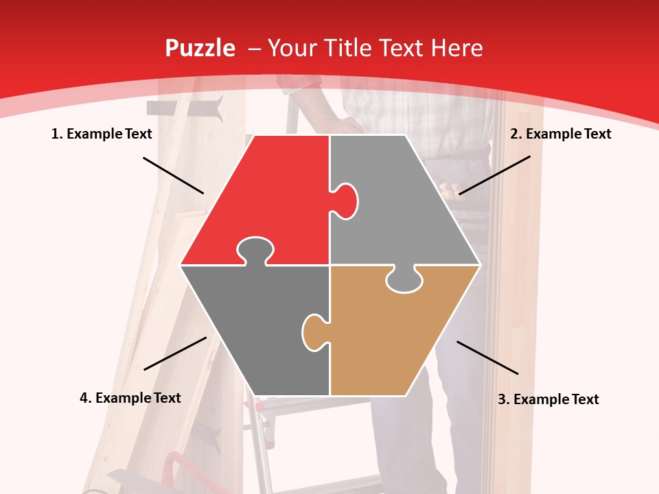 White Pliers Screw PowerPoint Template