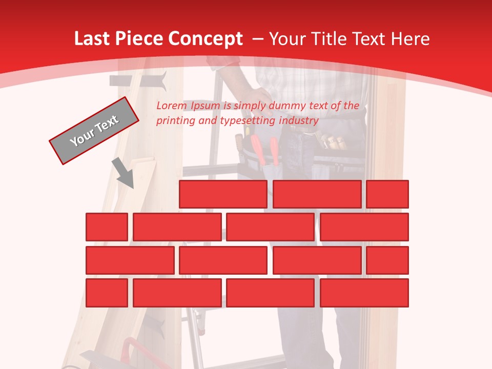 White Pliers Screw PowerPoint Template