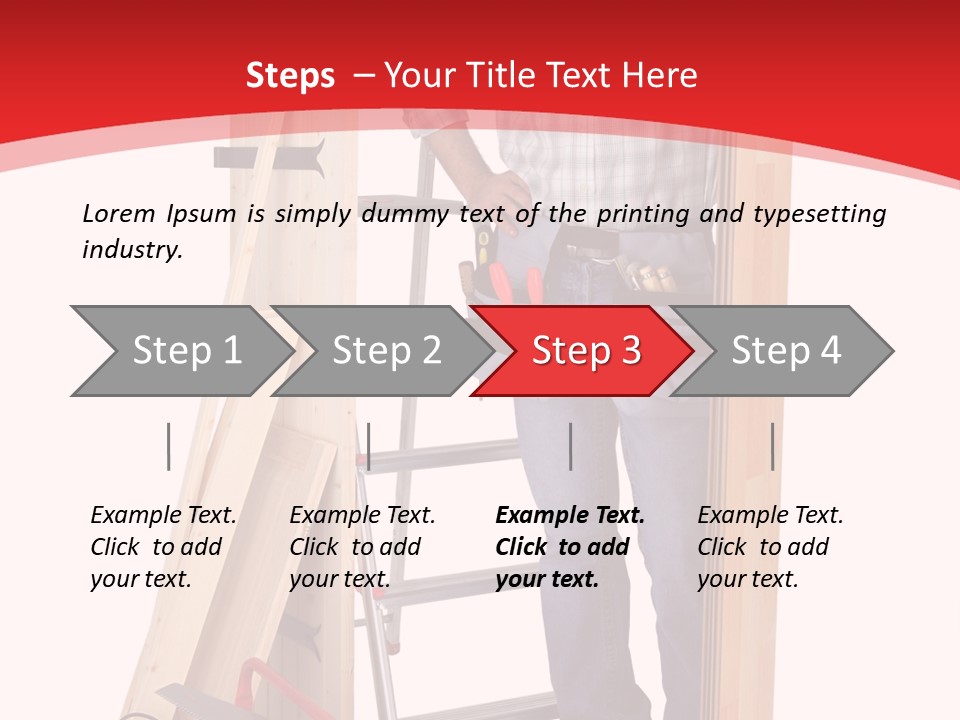 White Pliers Screw PowerPoint Template