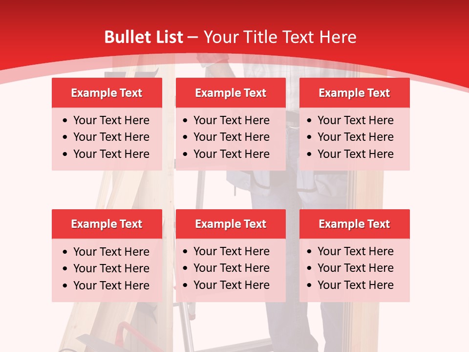 White Pliers Screw PowerPoint Template