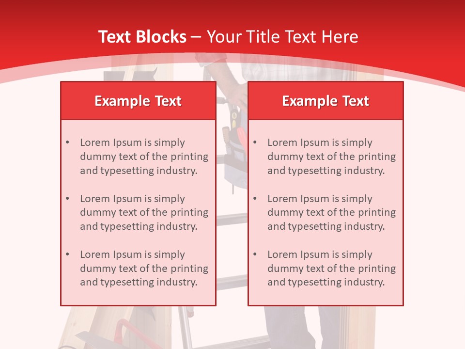 White Pliers Screw PowerPoint Template