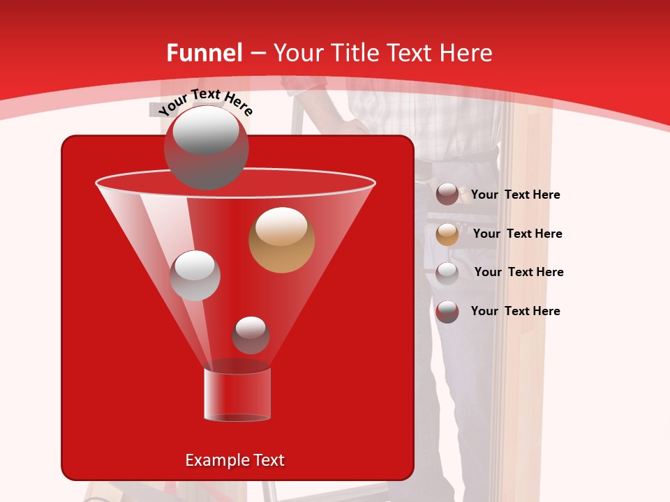 White Pliers Screw PowerPoint Template