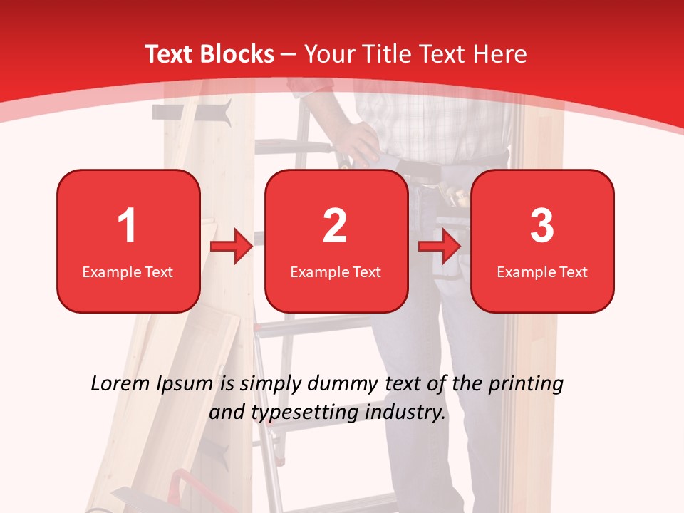 White Pliers Screw PowerPoint Template