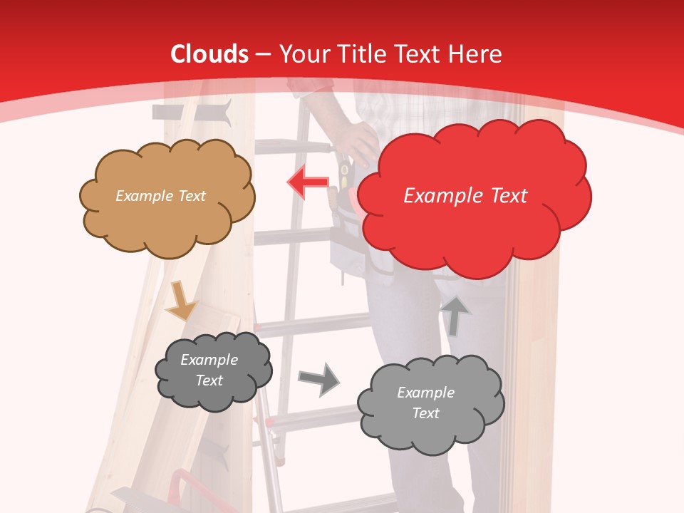 White Pliers Screw PowerPoint Template