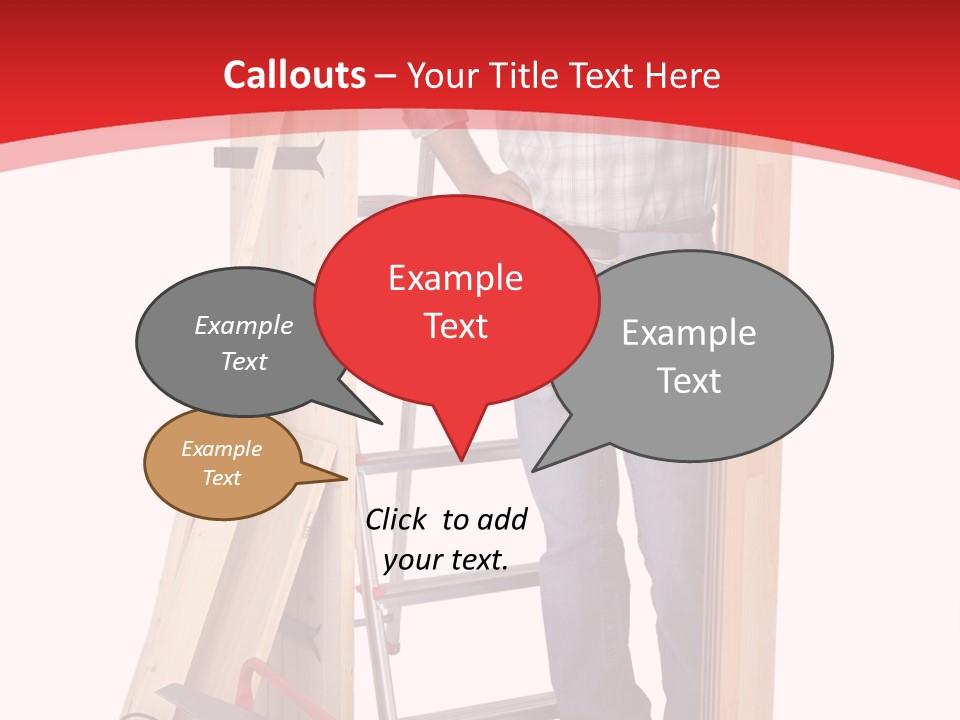 White Pliers Screw PowerPoint Template