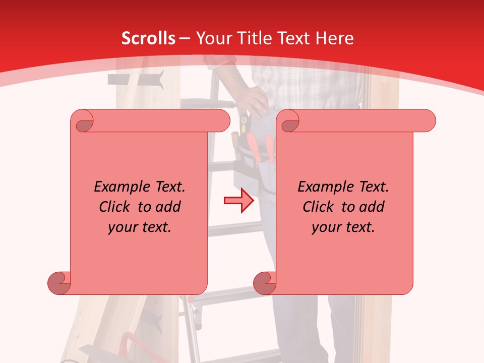 White Pliers Screw PowerPoint Template