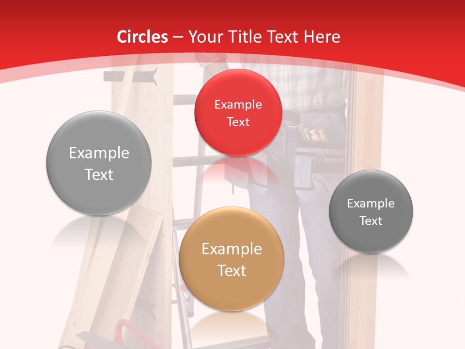 White Pliers Screw PowerPoint Template