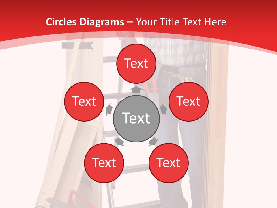 White Pliers Screw PowerPoint Template
