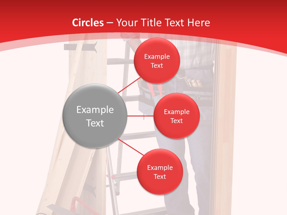 White Pliers Screw PowerPoint Template