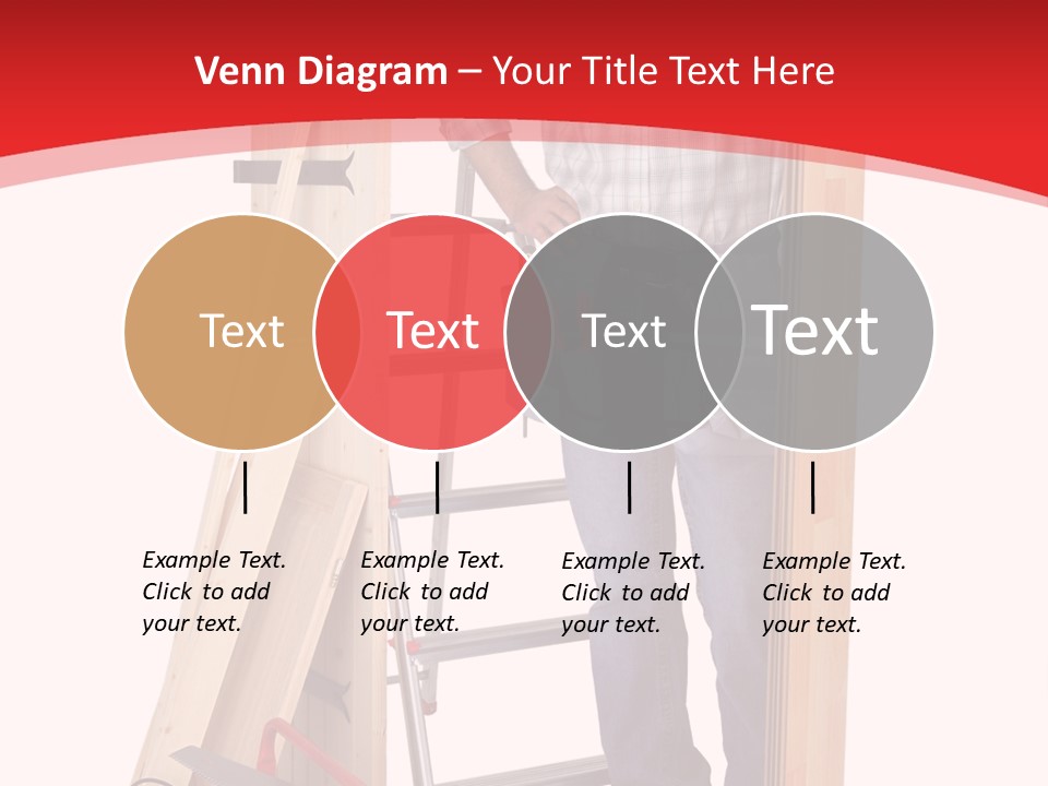 White Pliers Screw PowerPoint Template
