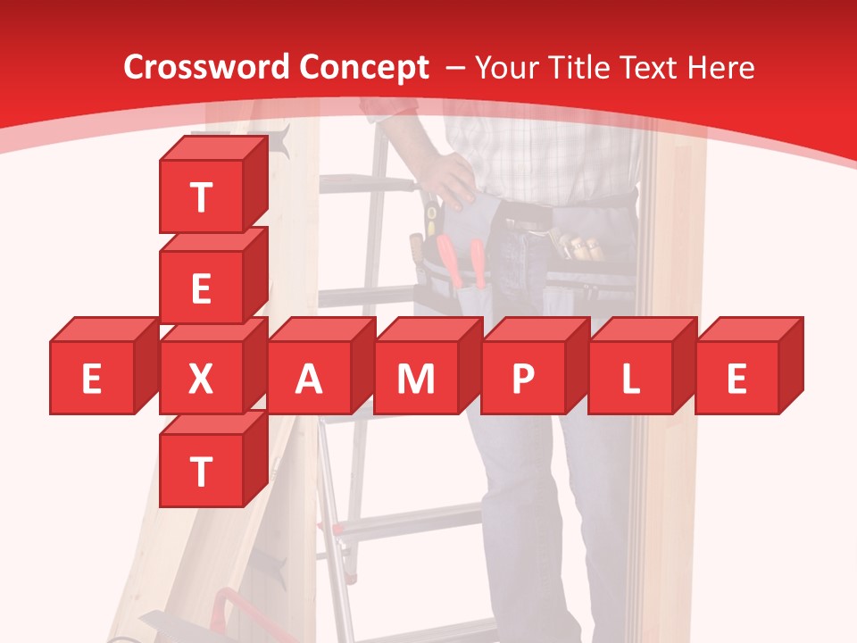 White Pliers Screw PowerPoint Template