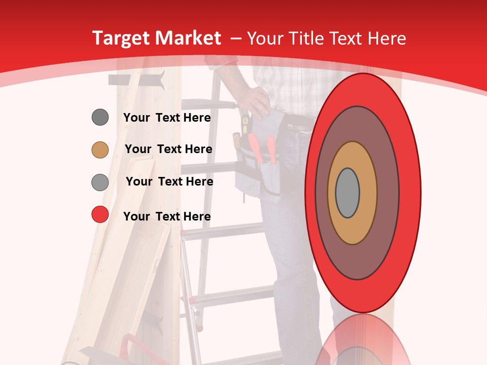 White Pliers Screw PowerPoint Template