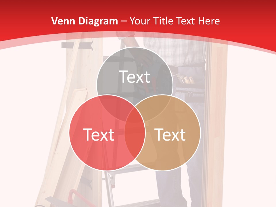 White Pliers Screw PowerPoint Template