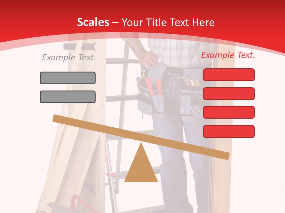 White Pliers Screw PowerPoint Template