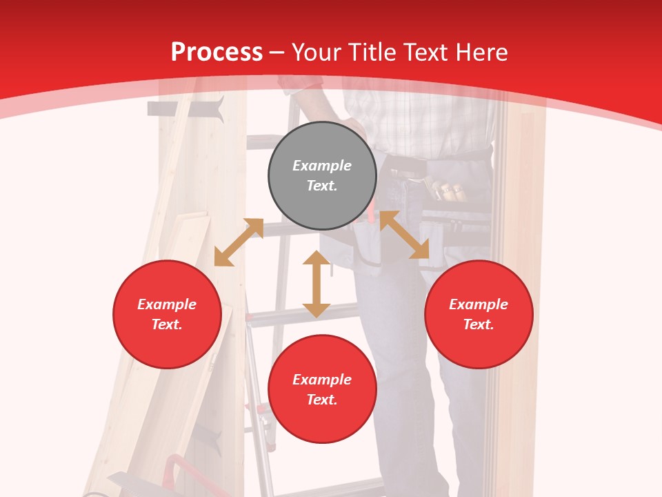 White Pliers Screw PowerPoint Template