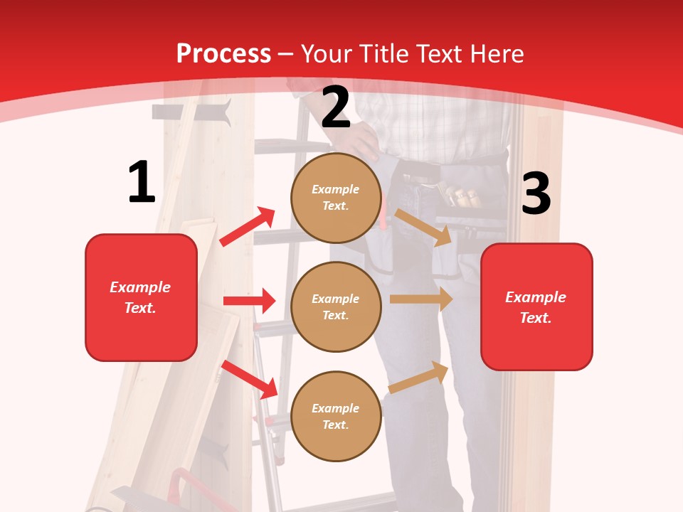 White Pliers Screw PowerPoint Template