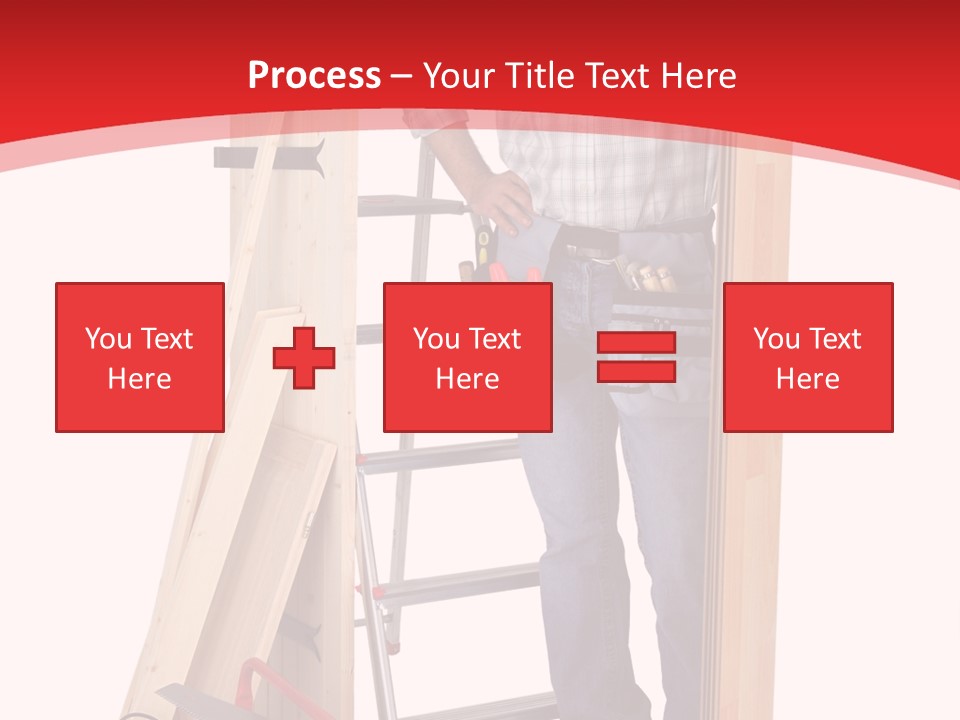 White Pliers Screw PowerPoint Template