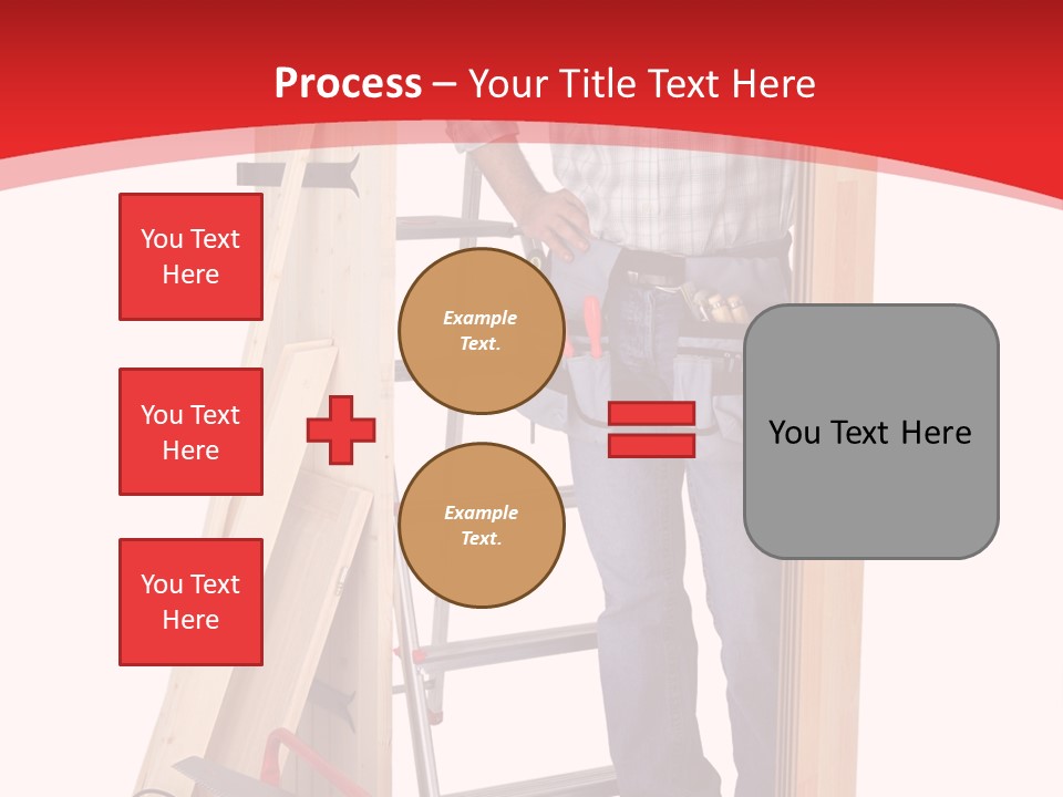 White Pliers Screw PowerPoint Template