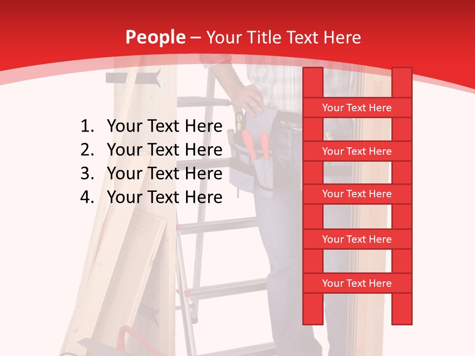 White Pliers Screw PowerPoint Template