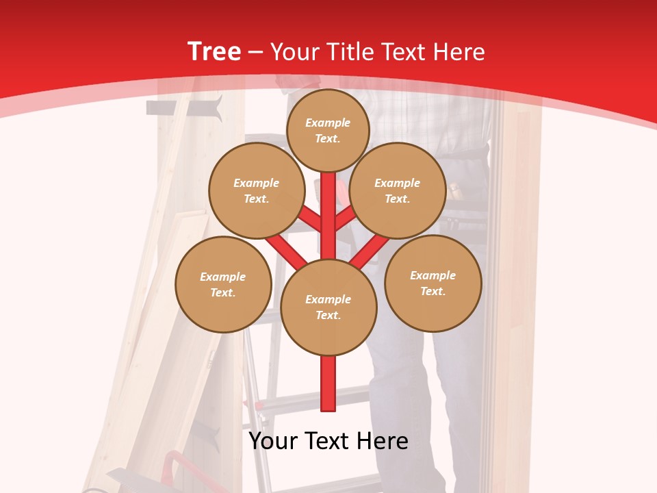 White Pliers Screw PowerPoint Template
