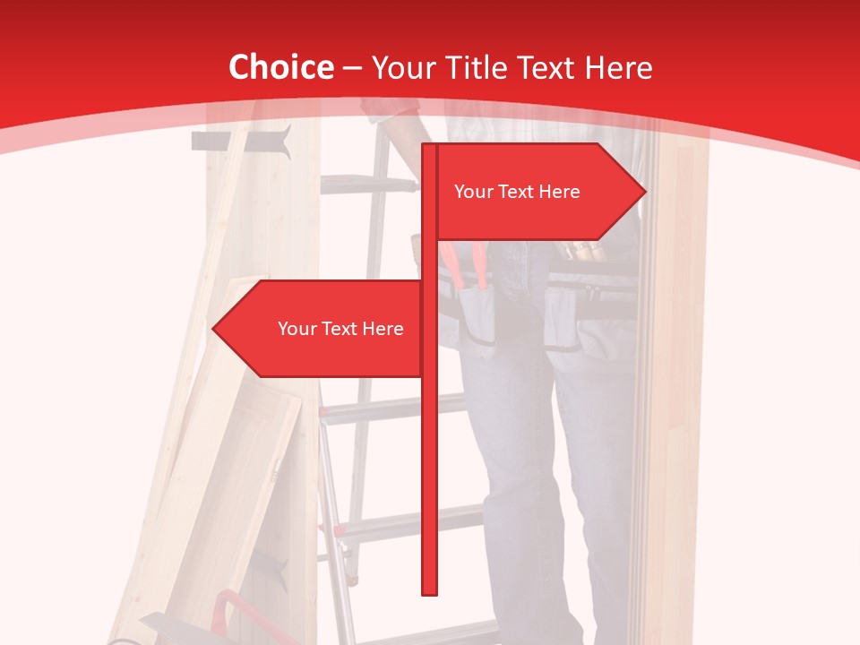 White Pliers Screw PowerPoint Template