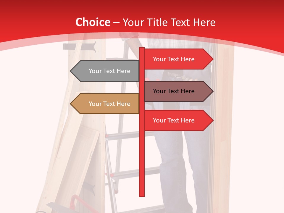 White Pliers Screw PowerPoint Template