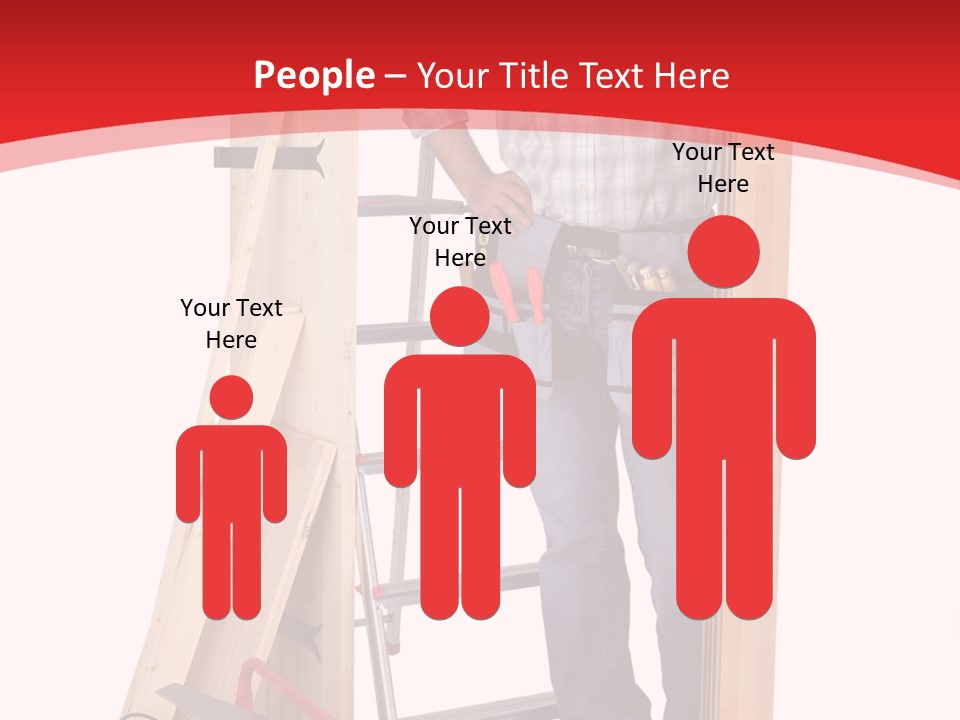 White Pliers Screw PowerPoint Template