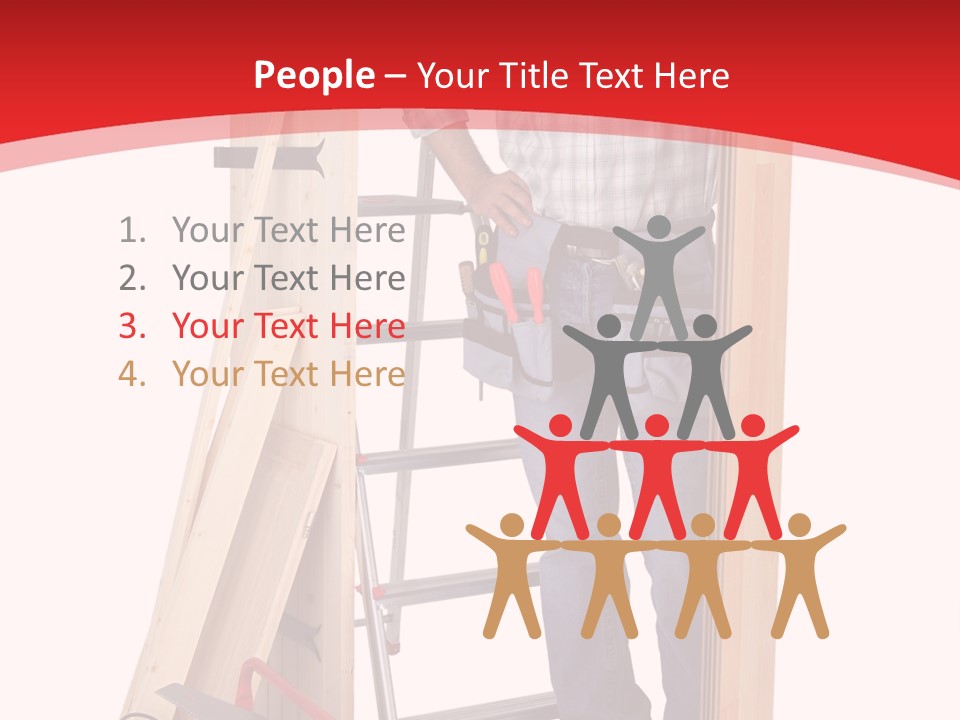 White Pliers Screw PowerPoint Template