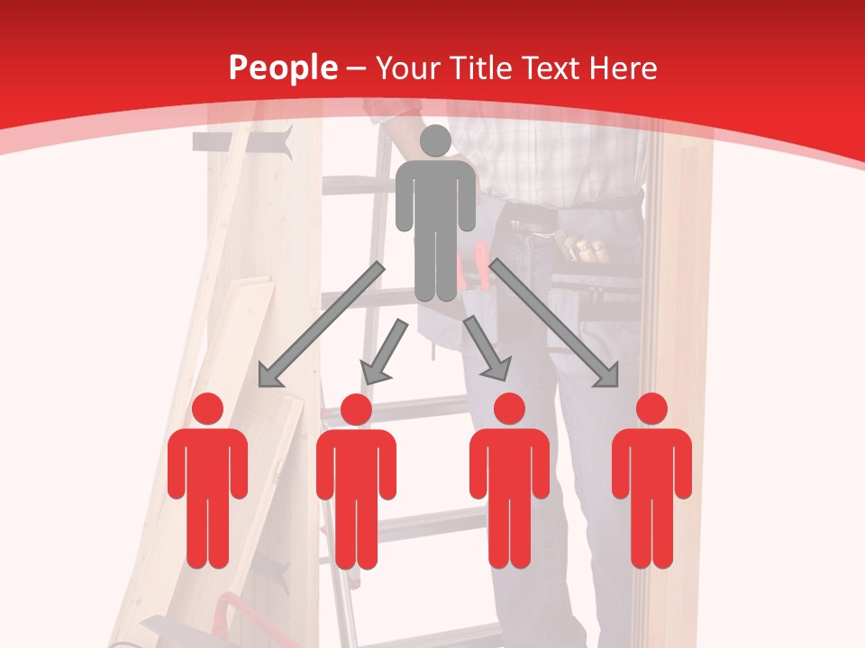 White Pliers Screw PowerPoint Template