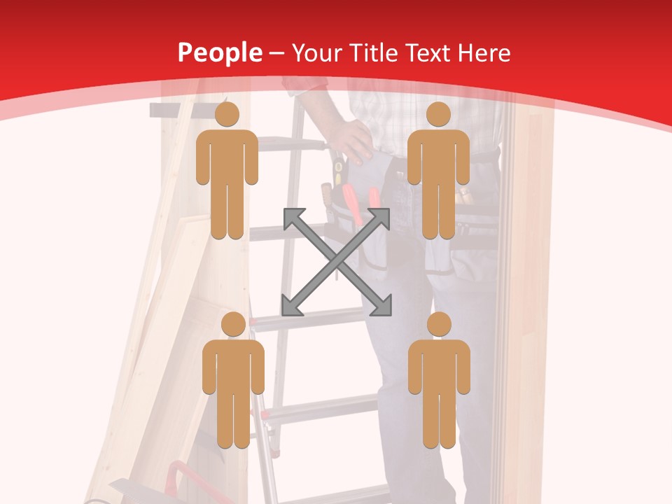 White Pliers Screw PowerPoint Template