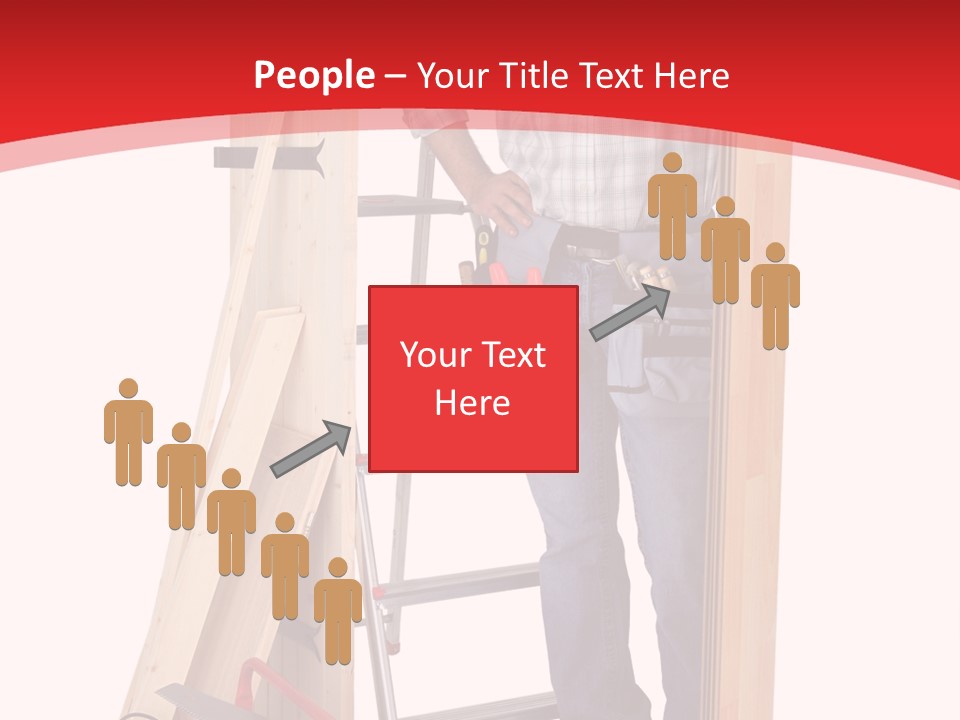 White Pliers Screw PowerPoint Template