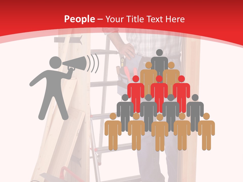 White Pliers Screw PowerPoint Template