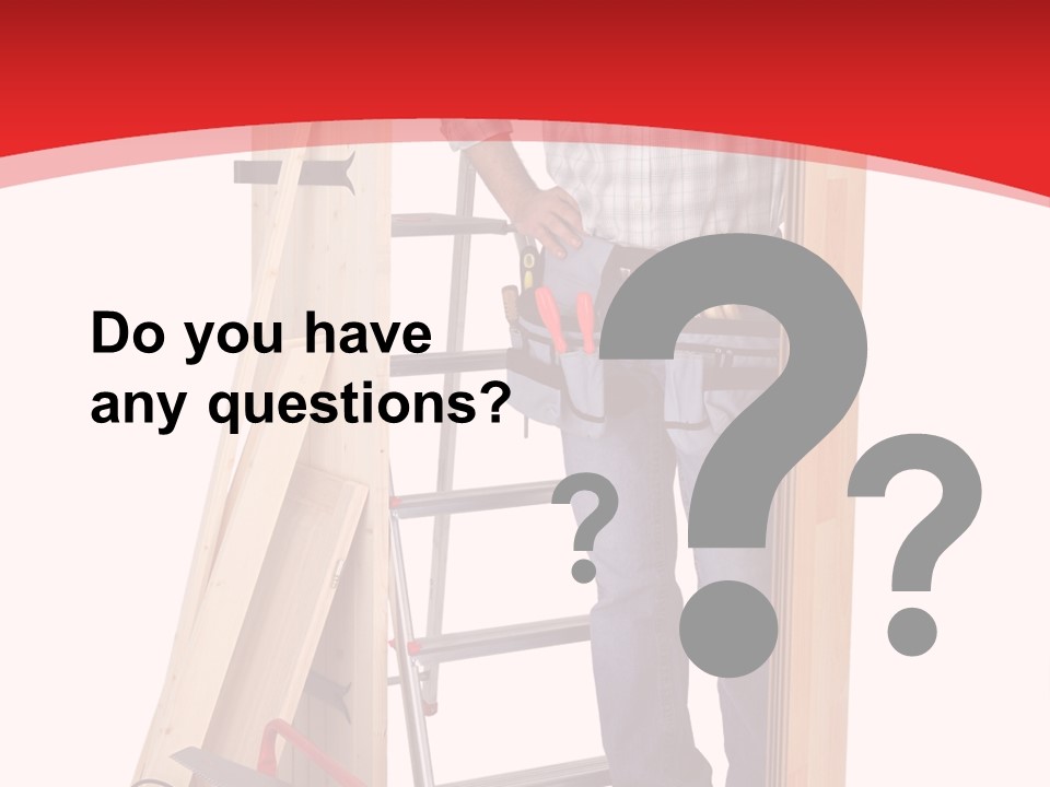 White Pliers Screw PowerPoint Template