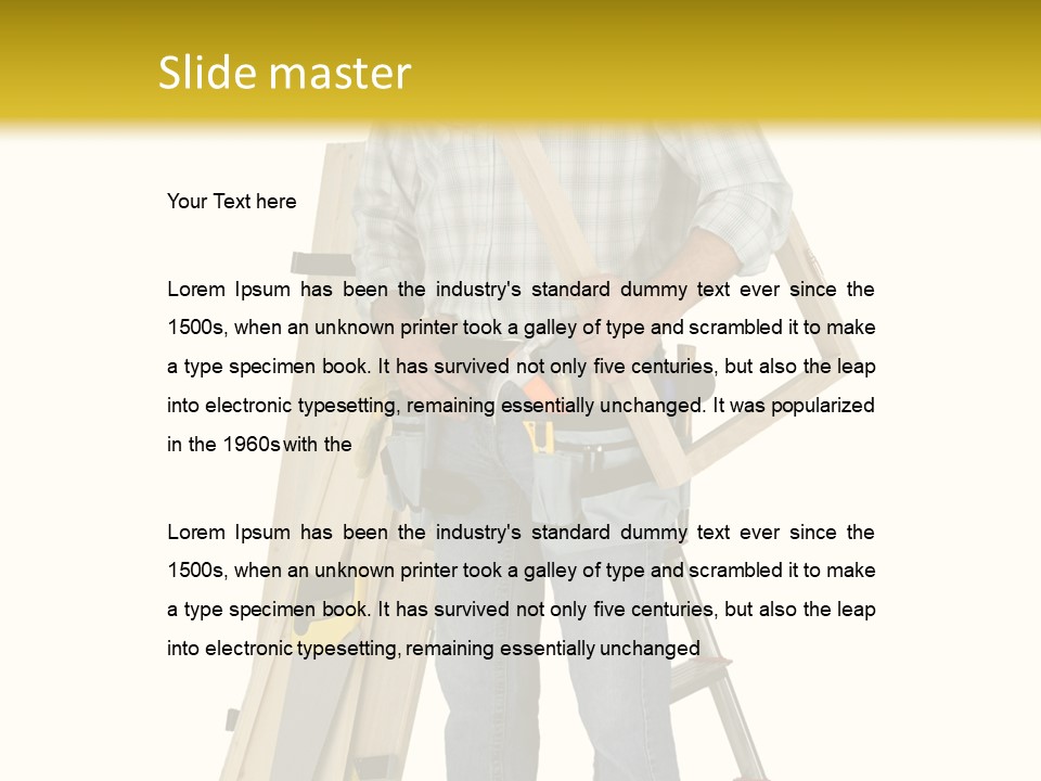 Builder Man Occupation PowerPoint Template