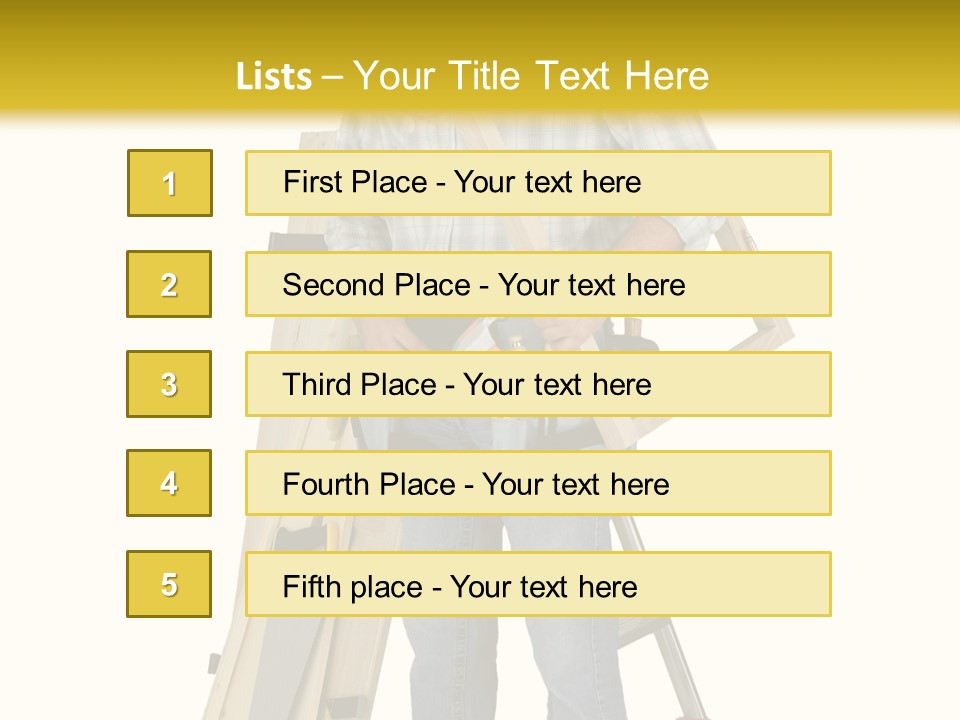 Builder Man Occupation PowerPoint Template