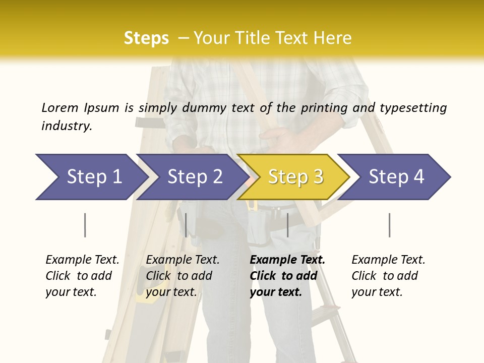Builder Man Occupation PowerPoint Template